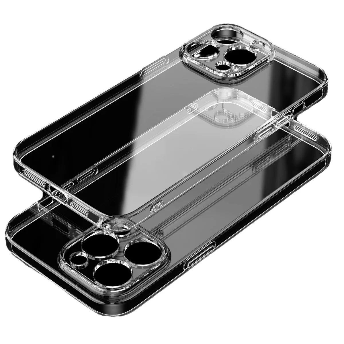 رقيقة جدا واضح سيليكون جراب هاتف آيفون 17 الهواء 16 15 14 13 12 11 برو Xs ماكس XR X 7 8 زائد غطاء للحماية الشفافة