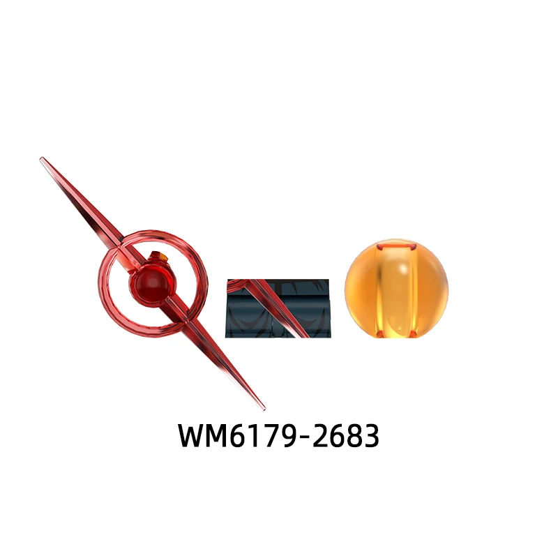 Les armes pantalons pièces de cheveux figurines d'action bâton couteau modèle blocs MOC briques ensemble cadeaux jouets WM6179