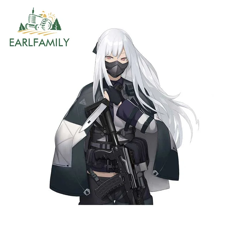 

EARLFAMILY 13cm X 12.1cm Girls AK12 Caravan Car Stickers Waterproof Decal Car Accessoires Vinyl Funny Surfboard Decals JDM RV