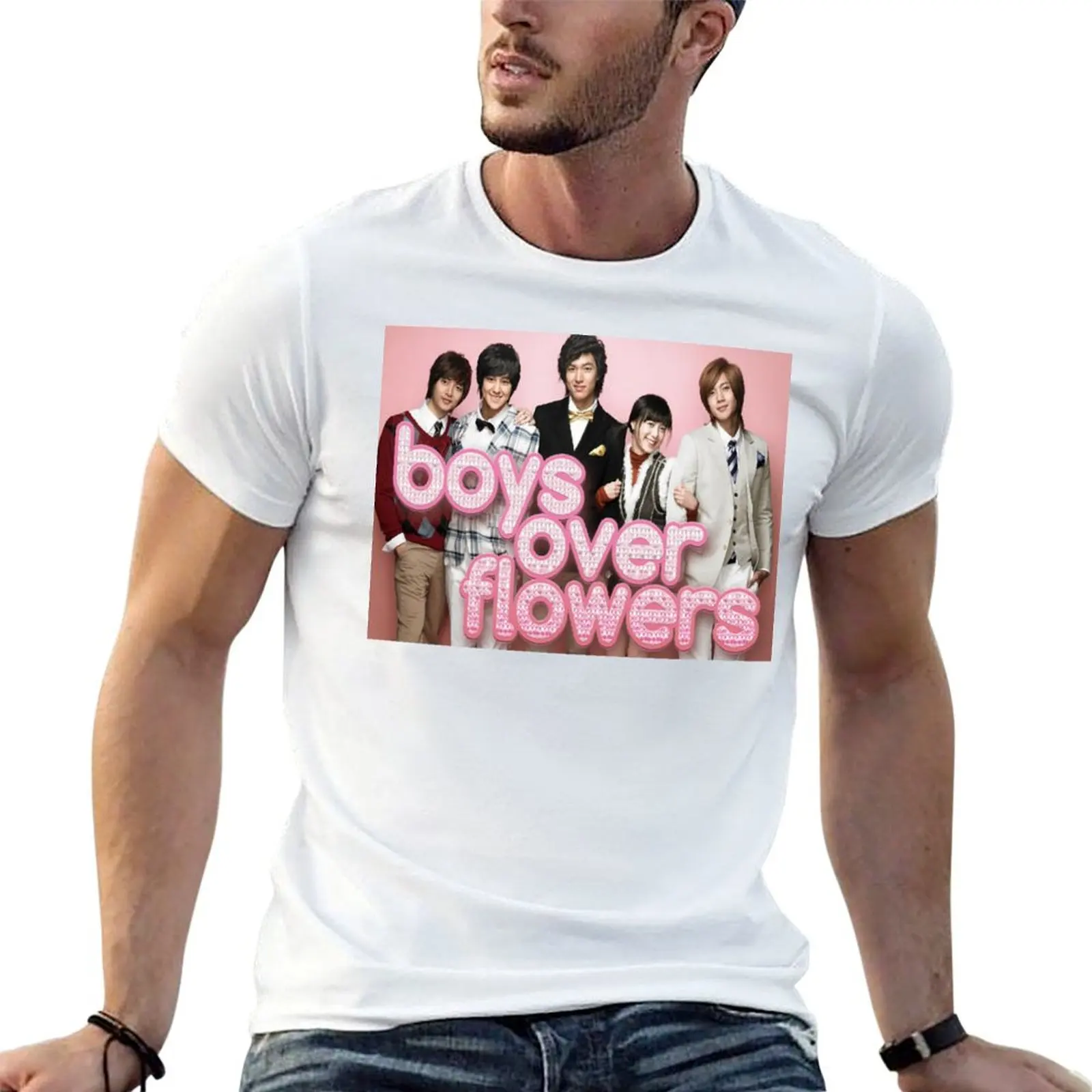 [BOYS OVER FLOWER] BOF T-Shirt Moisture Wicking Athletic T-Shirt