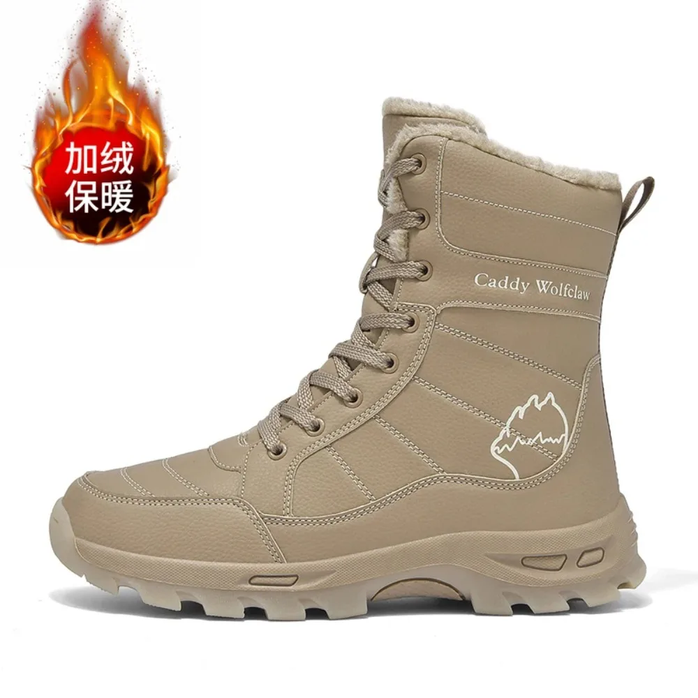 

Мужские ботинки, новинка 2026, зимние тапочки, теплая мужская обувь, водонепроницаемые нескользящие плюшевые кроссовки, мужская теннисная обувь, ботинки, мужские зимние кроссовки