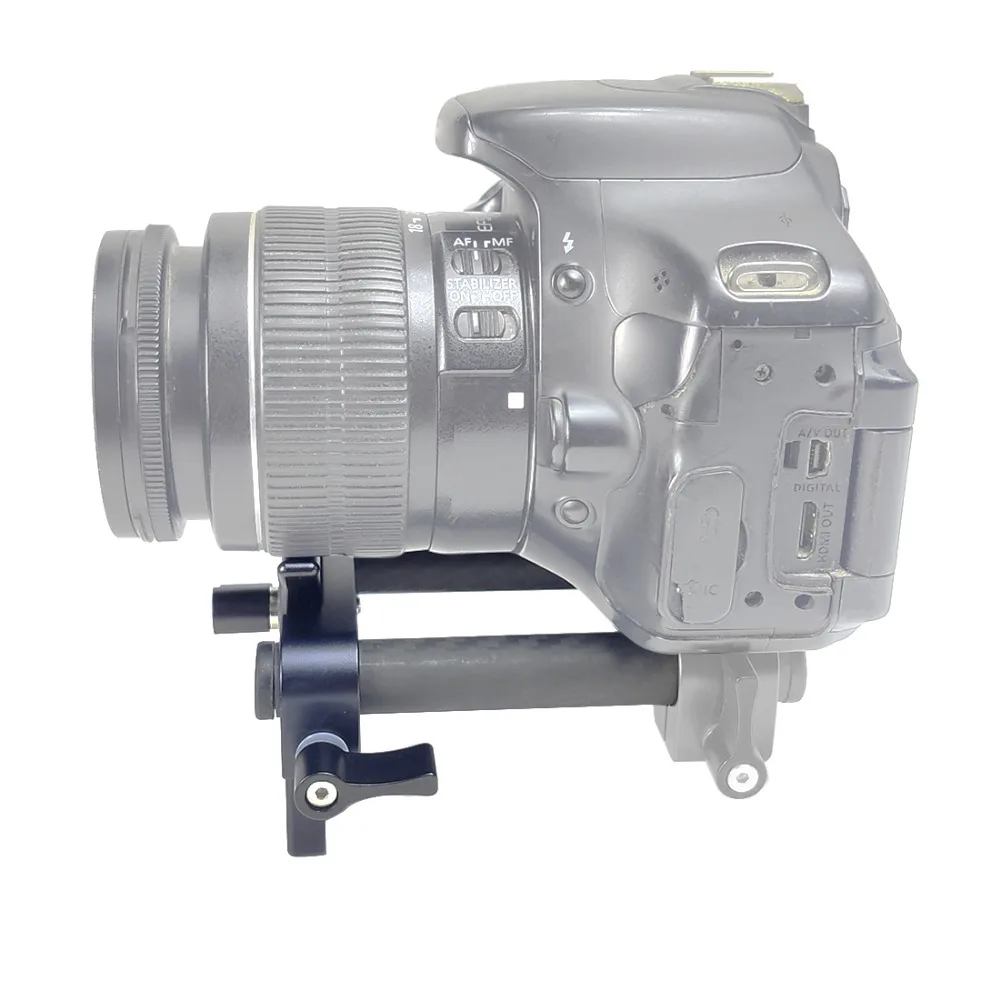 2 Stück 10cm 25cm 30cm 40cm Carbonfaserrohr mit 15mm Teleobjektivhalterung für Rig-Schienen-Klemmsystem Follow Focus SLR-Kameras – Detail 19
