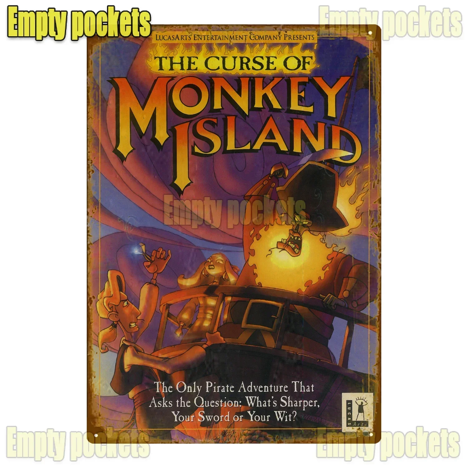 ملصق الكلاسيكية Spiel ation Heimkino Küche Design Blechschild Geschenk Ingen Kinder