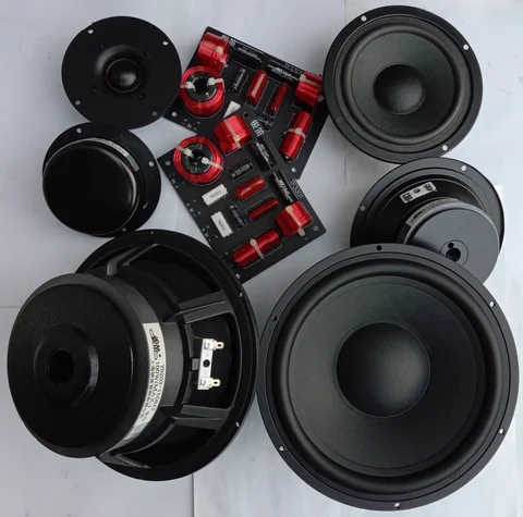 Z-783 HIFI 8 Inch Loudspeaker Speaker Kit Wool Basin Tweeter+Mid +Low Speaker 3 Ways DIY Kit