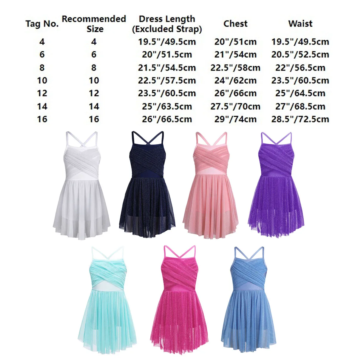 Vestido de baile de Ballet para niñas, tutú de Ballet de malla de tul brillante, Ropa de baile, leotardo de gimnasia, trajes de fiesta de danza moderna lírica