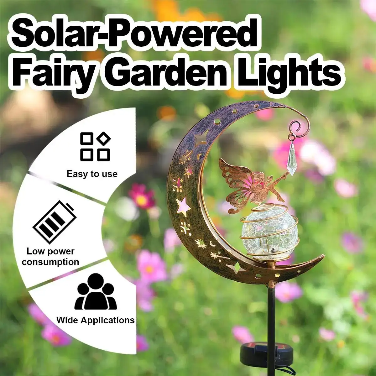 

Nice Solar Iron Decor Light Lamp Led Driveway Lights Pathway Garden Patio Waterproof Ip65 Lighting Yard Fairy Ornaments Fence Ou