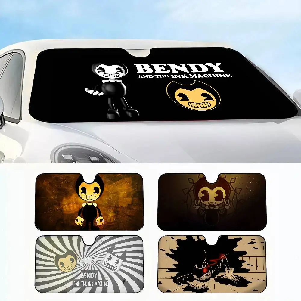 

Bendy and the Ink Machine Car SunShade Car insulation windshield sunshade, UV blocking sunshade protector
