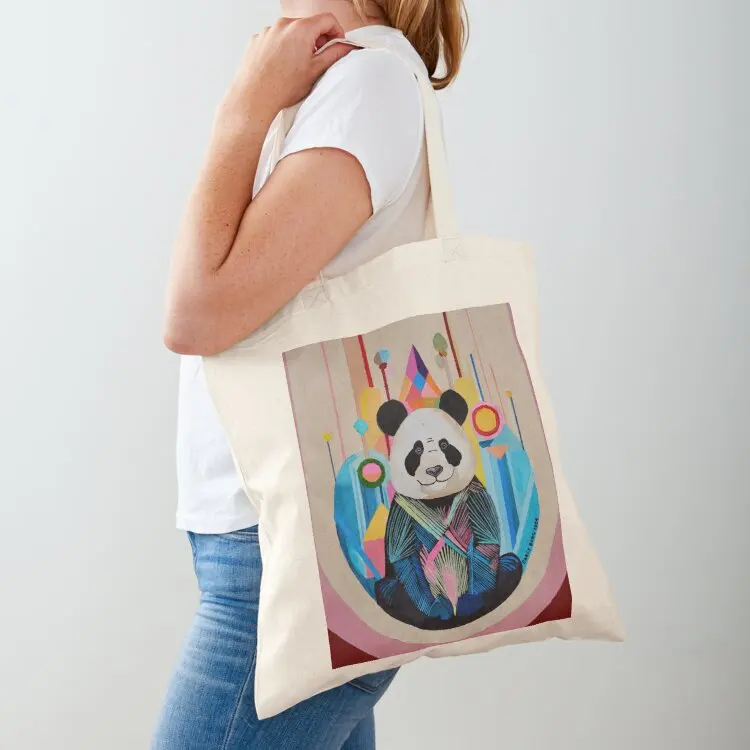 Cute Panda Color Sphere Tote Bag foldable reusable bag free delivery bags Reusable bags