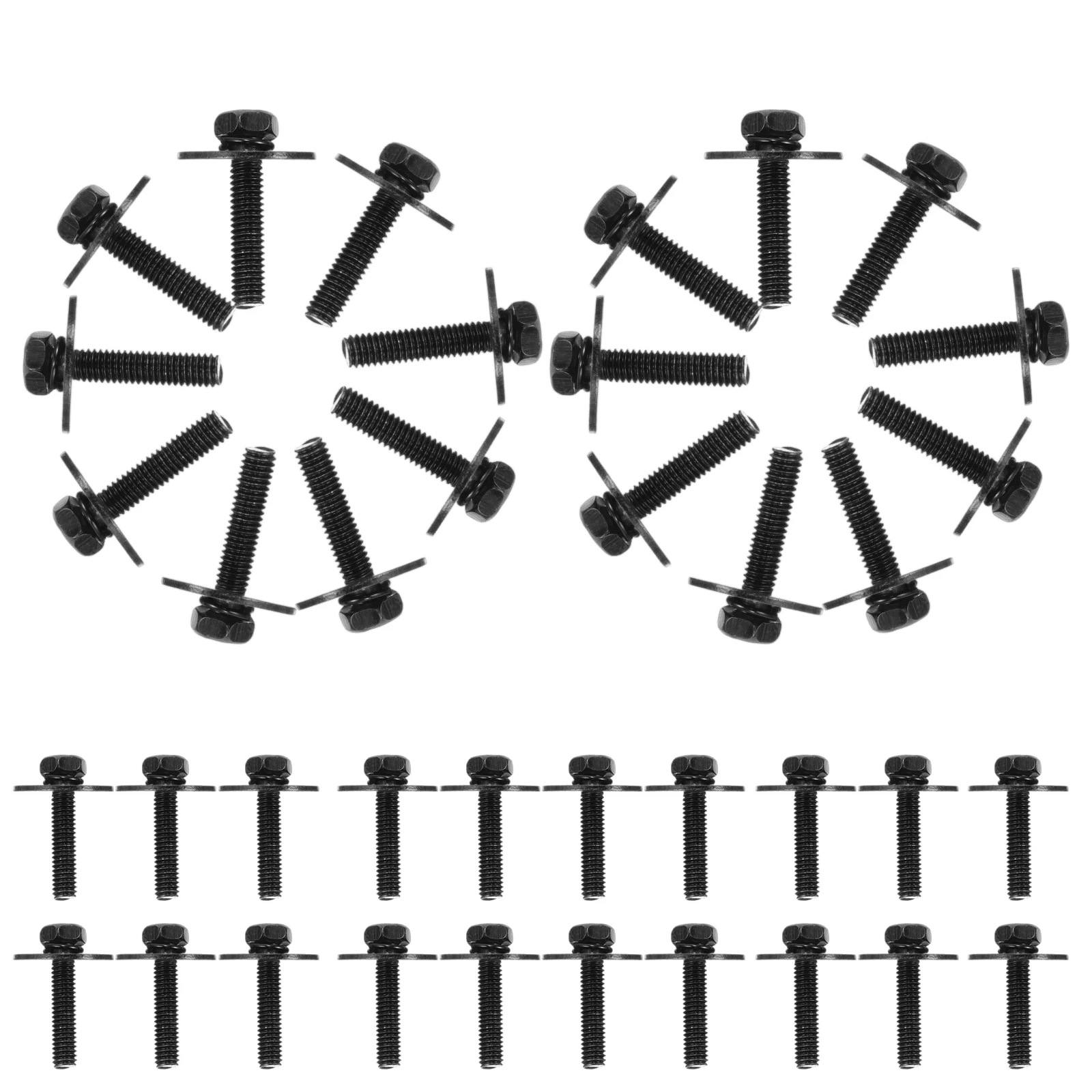 

100pcs Metal Set Screws Mount Nuts Washer Replacement Snare Bass Practical Durable Lightweight Textured Surface Easy Install
