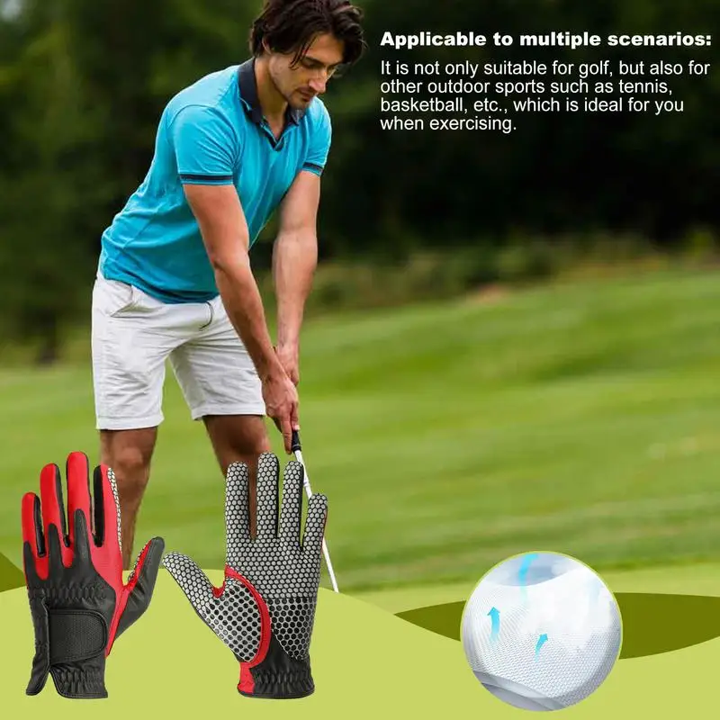 Golf Handschuhe Linke Hand Golf Chipping Korrektur Handschuhe Grip Trainer Reduzieren Golf Haken Ball Corrector Handschuhe Für Golf Training