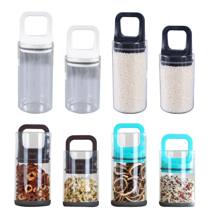 

Storage Jar Household Moisture-proof Coffee Canister Glass Vacuum Storage Jar Container for Kitchen and Office