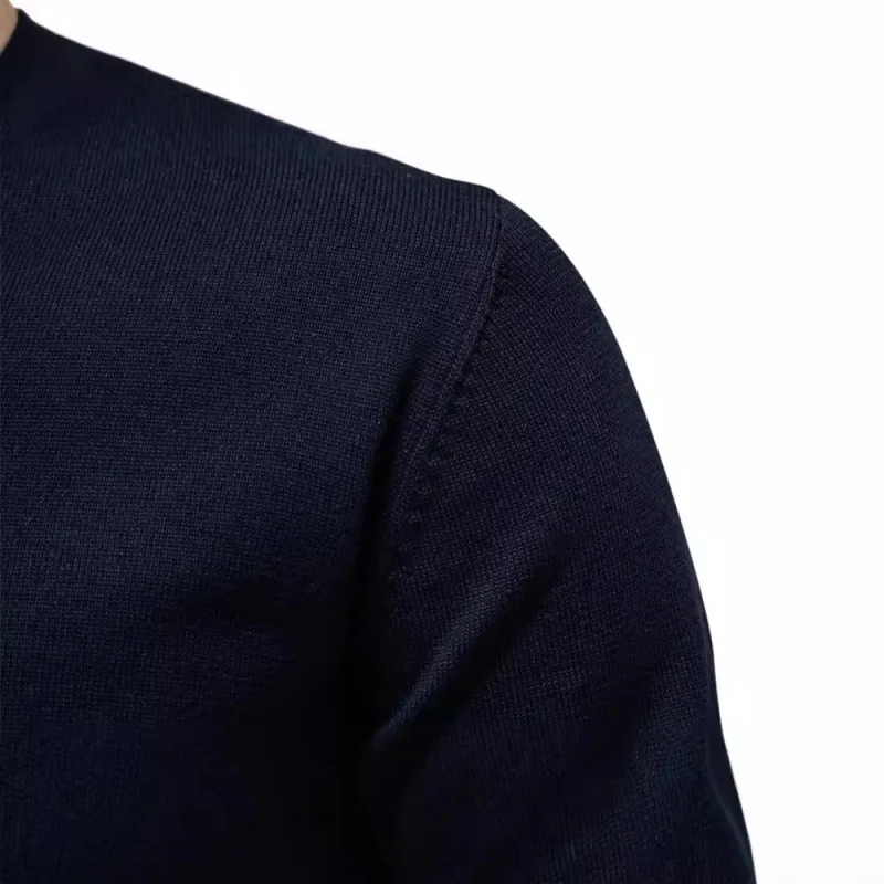 Autumn and Winter New Solid Color SweaterVTrendy Men's Sweater Men's Knitwear