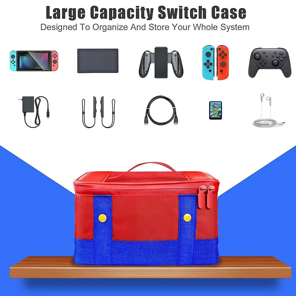 Scatola per carte da gioco custodia da viaggio antiurto borsa da viaggio impermeabile antigraffio per Nintendo Switch/Console OLED Pro Controller