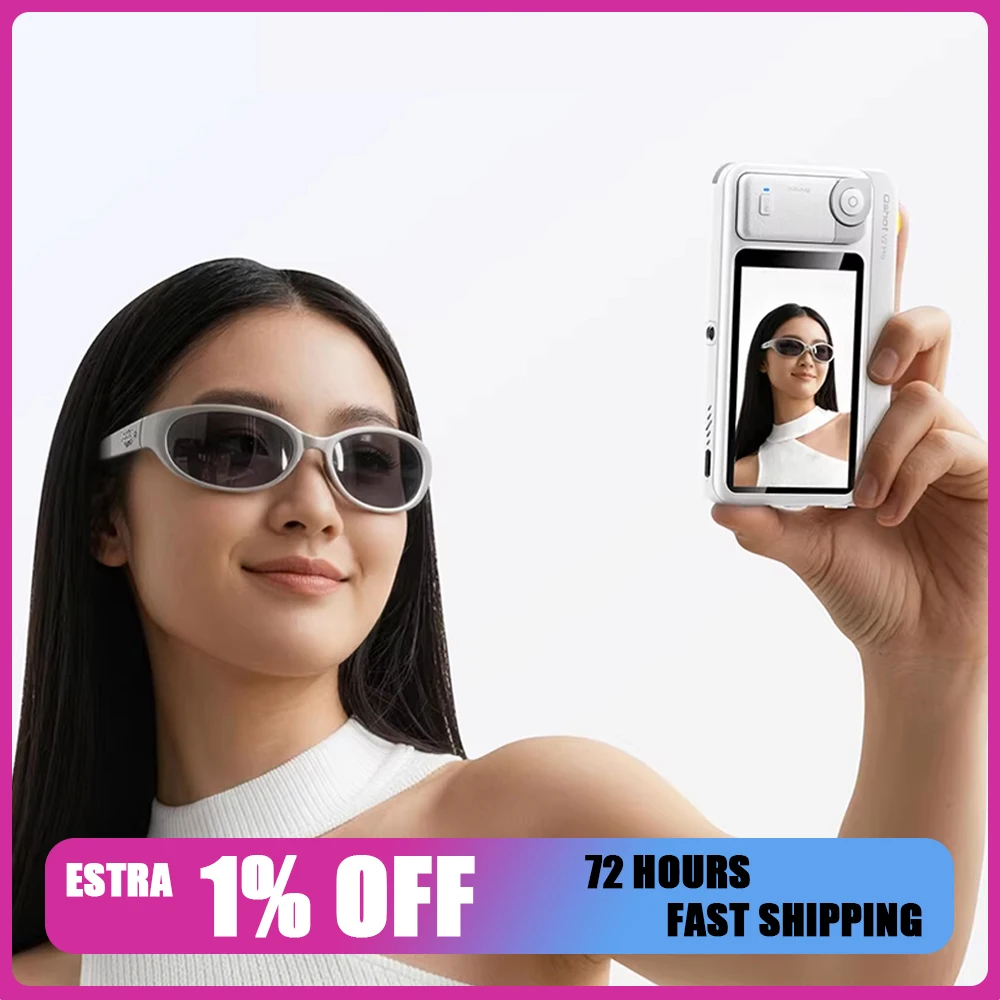 

7RYMS QShot V2/V2 Pro Magnetic Selfie Live Streaming Vlog 3.1inch 480*800 IPS Display Screen Wireless Photo For iPhone Android