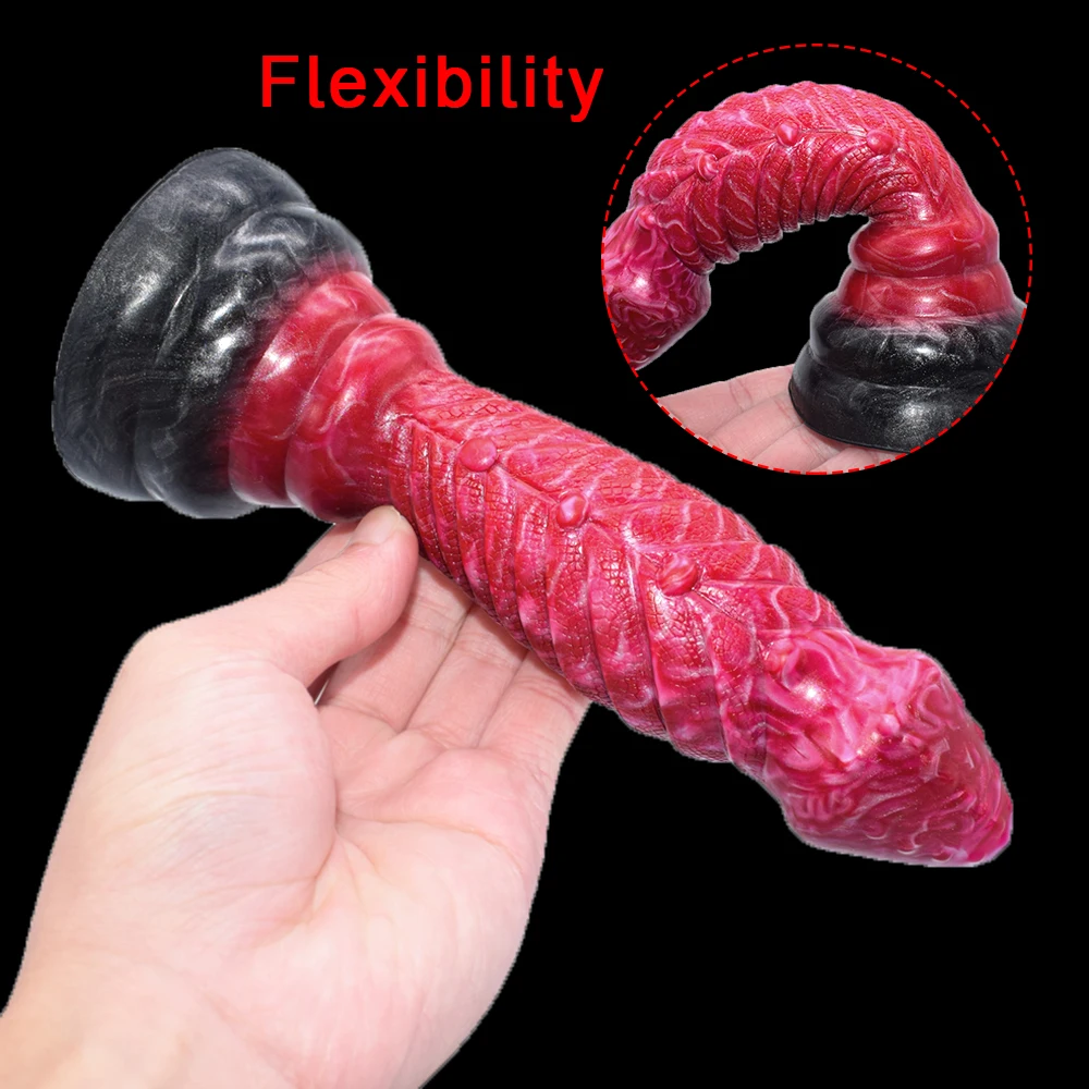 YESBUY-consolador de silicona suave con diseño de dragón para hombre y mujer, juguete sexual con diseño de Animal texturizado, masajeador Anal y vaginal para juegos de adultos