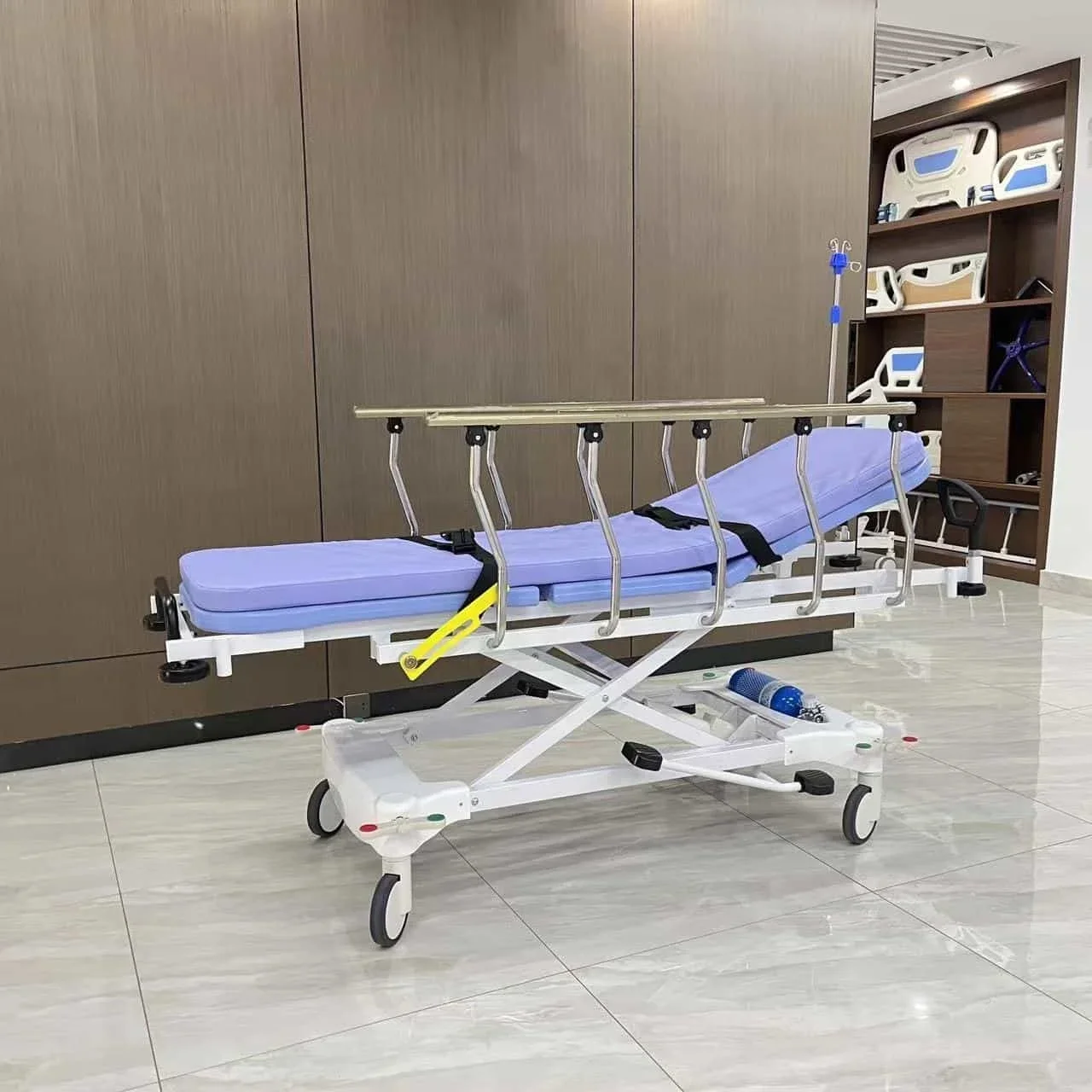 

Medical hydraulic patient transfer stretcher bed multifunctional emergency stretcher trolley