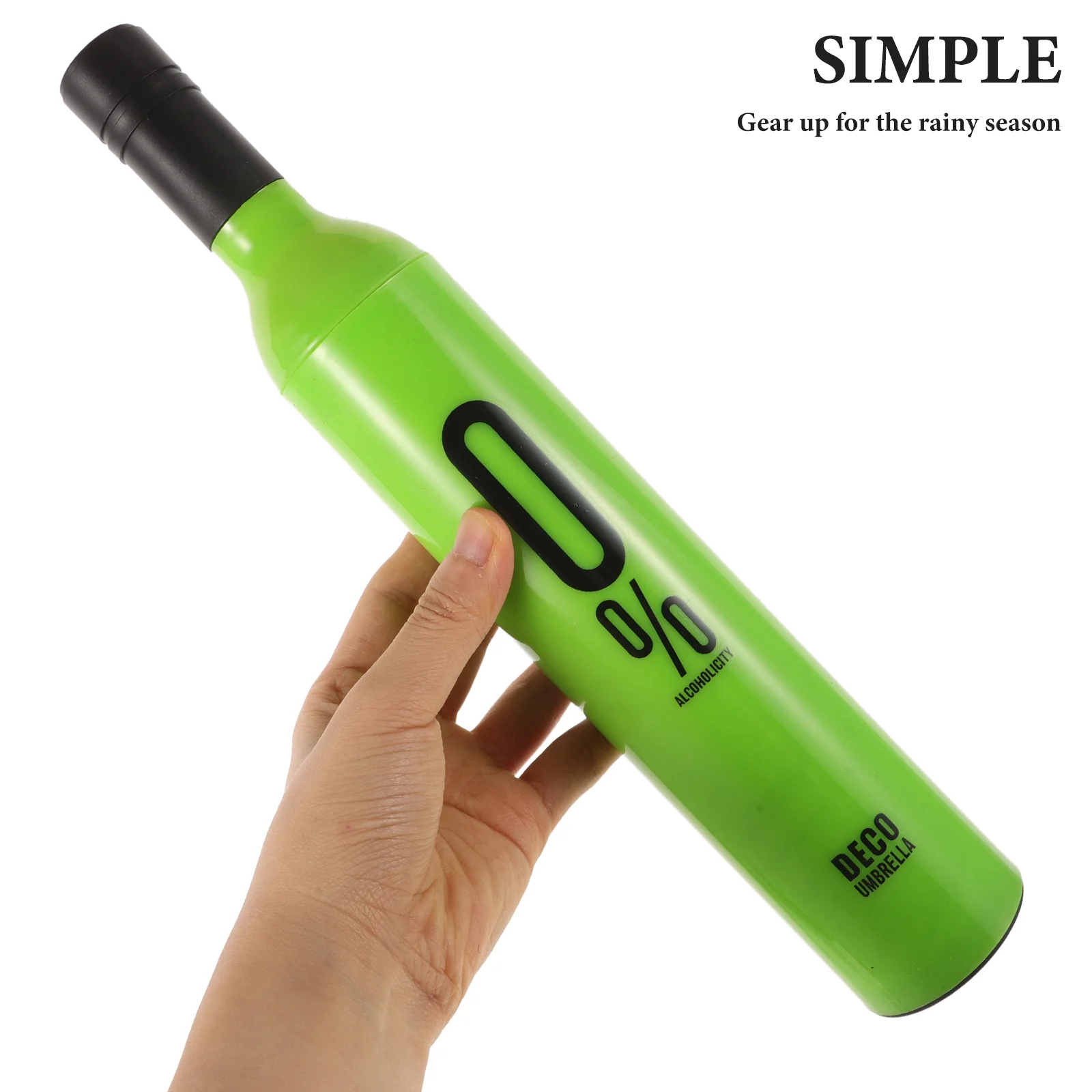 Convenient Umbrella Easy Storage Sun UV Fashionable Folding Bottle Rain for Camping Bottle-Shaped Carrying Case