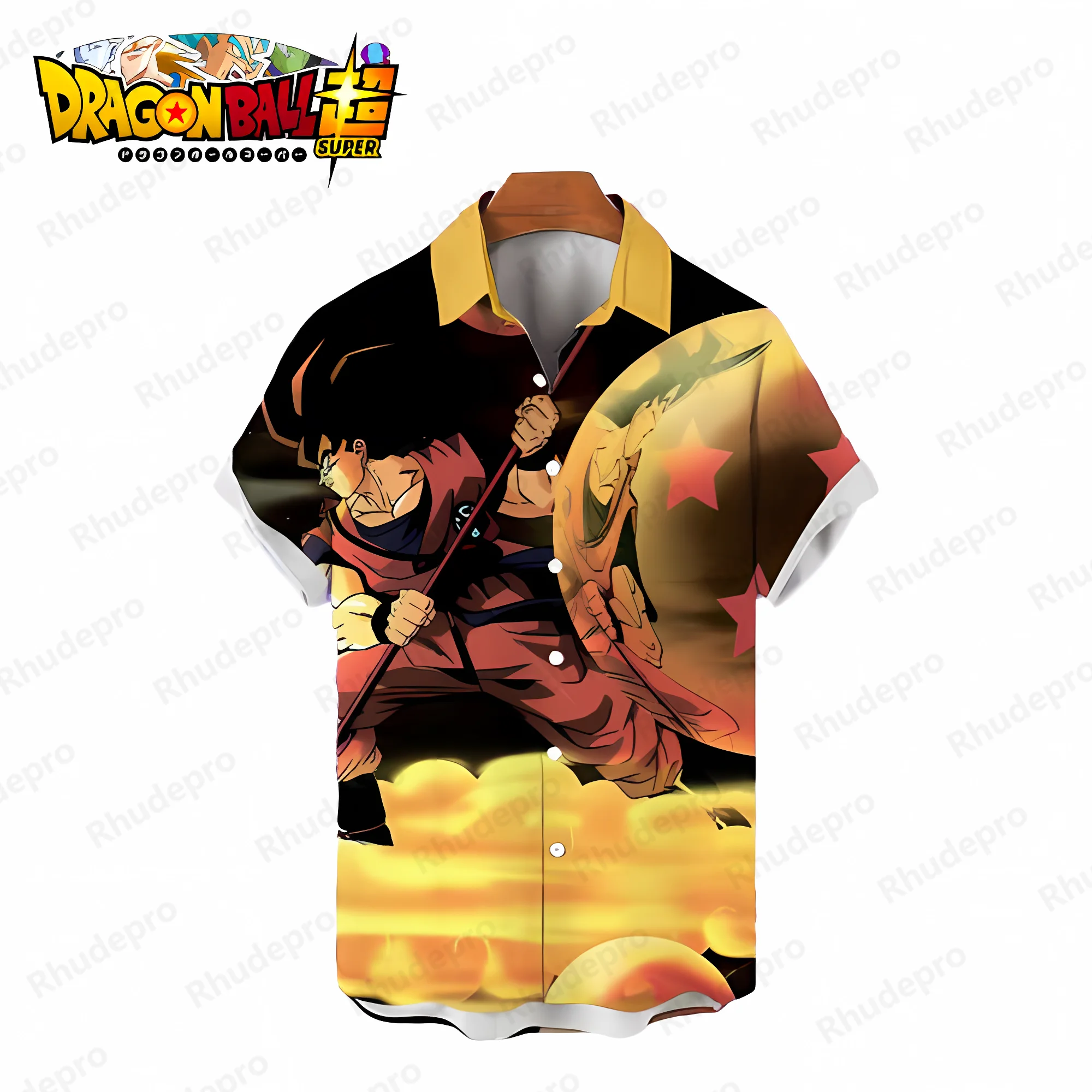 Herenkleding Harajuku Dragon Ball Z Shirt Oversized Super Saiya Vegeta Zomer Mode Strand Stijl Streetwear Goku Cool 2024 Y 2K