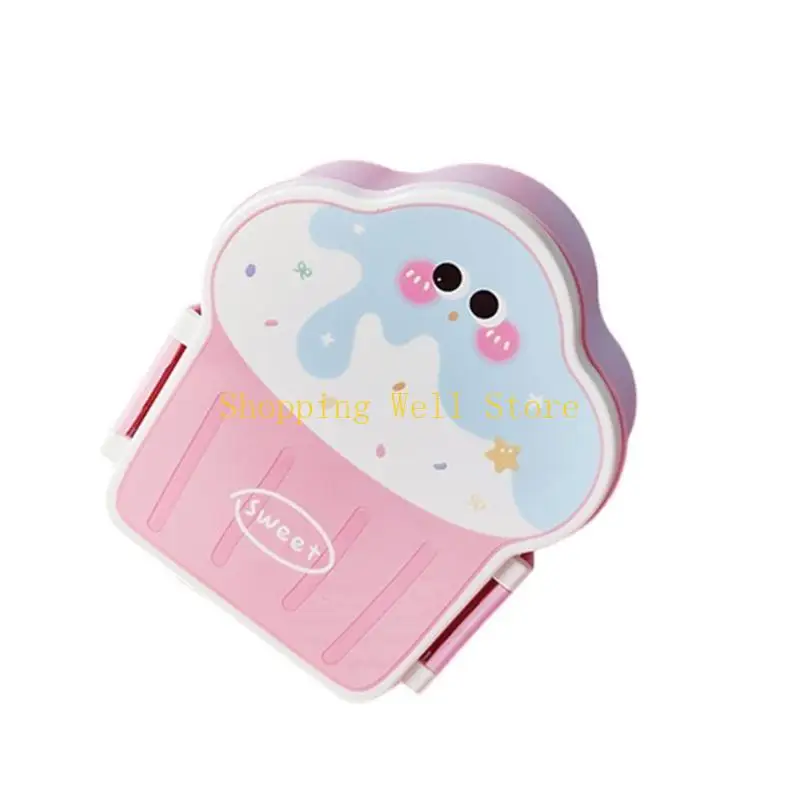 

KX4B Elegant Ice Cream Lunch Carriers Portable Lunch Box For Travel Meals