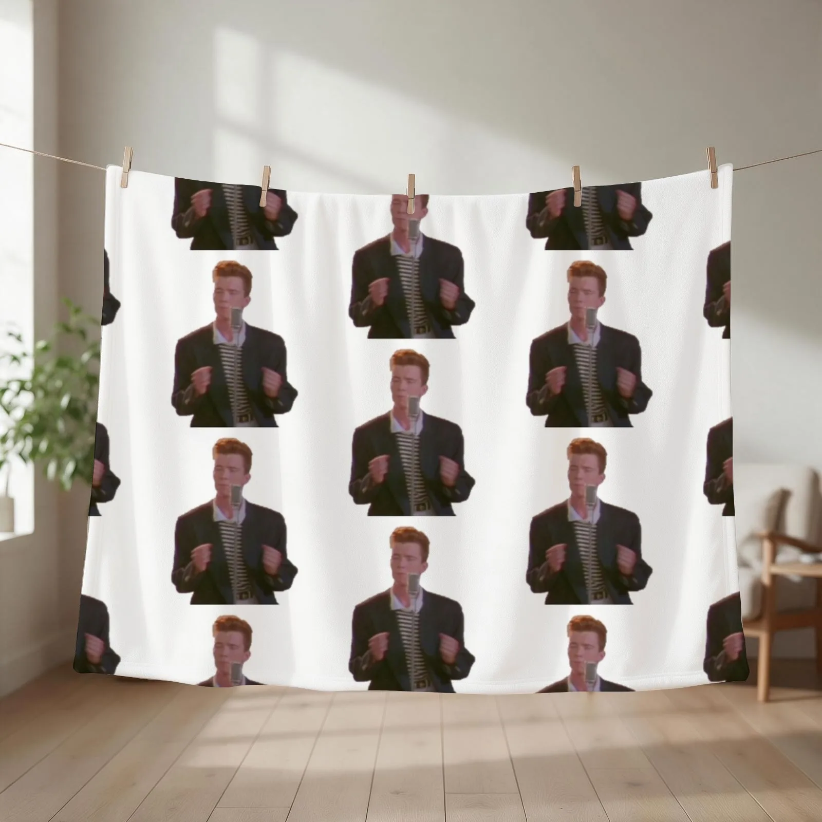 Rick Astley Rick Roll Never Give You Up Throw Blanket Blankets For Baby Luxury Brand Luxury Designer Blankets