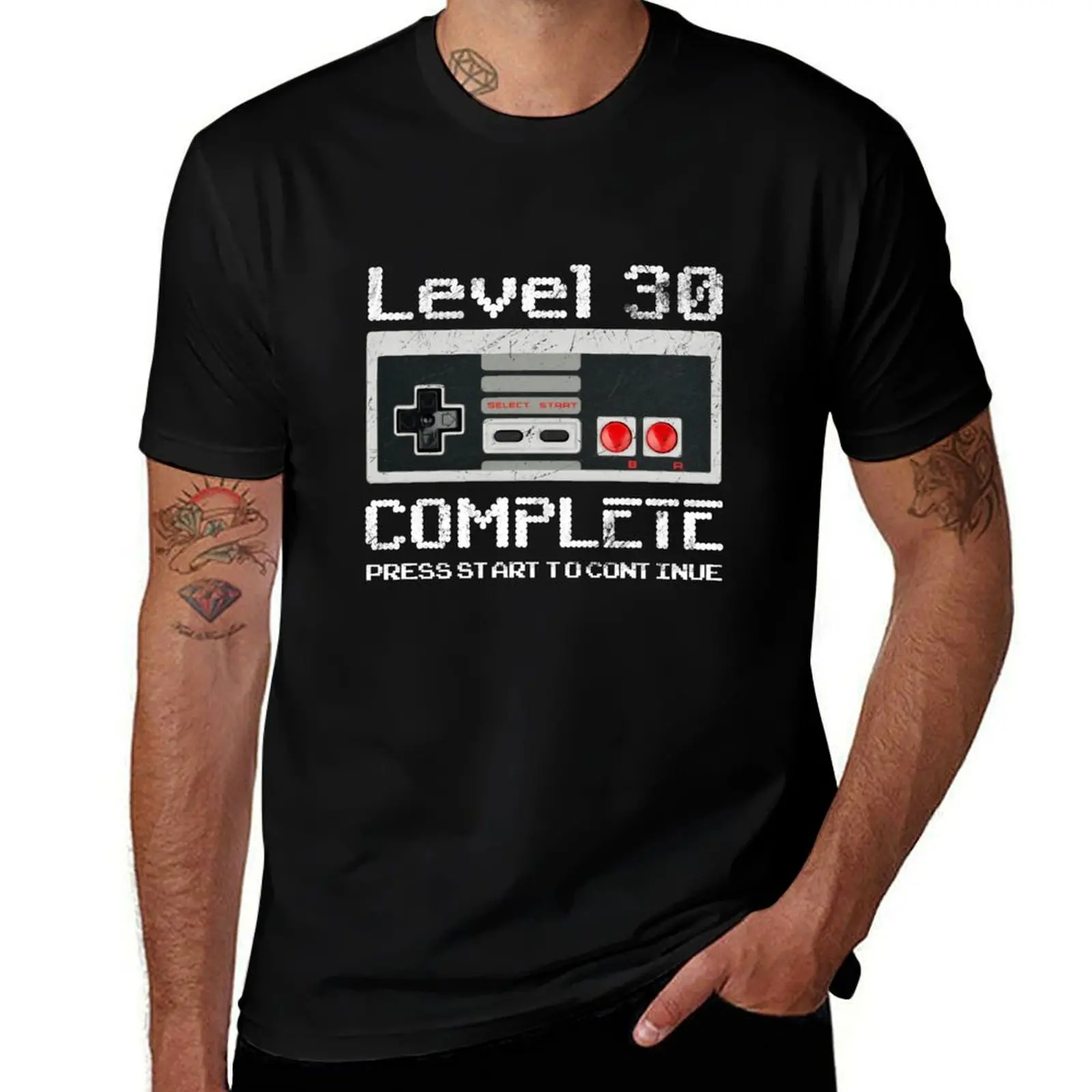 30 Years Old thirty Birthday Gift Level 30 complete gamer T-Shirt customs shirts graphic tee mens graphic t-shirts anime