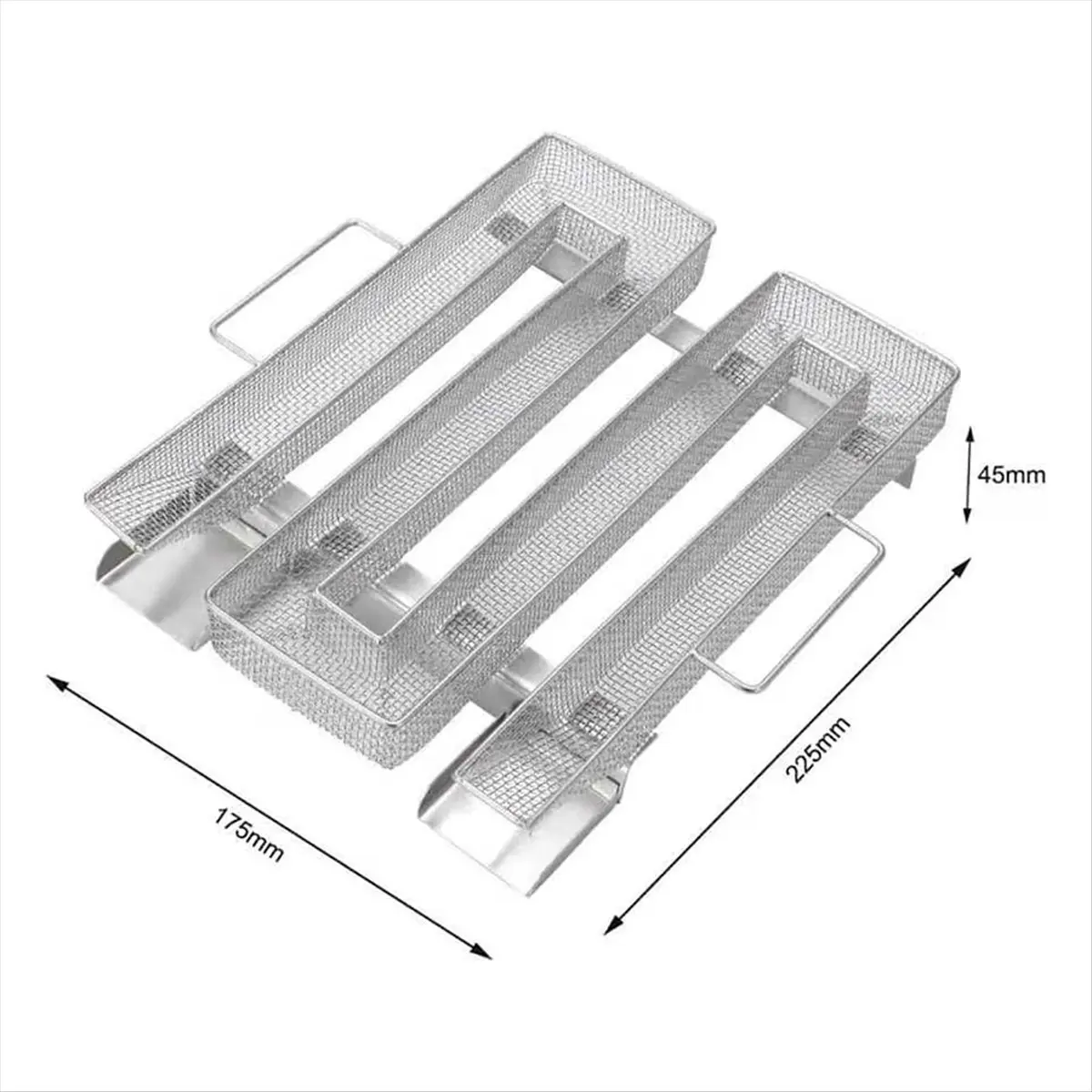 Pellet Smoker Tray Box for BBQ Grill 8.9 X 6.9 Inch for Cheese, Fish Grill Cooking Tools Accessories
