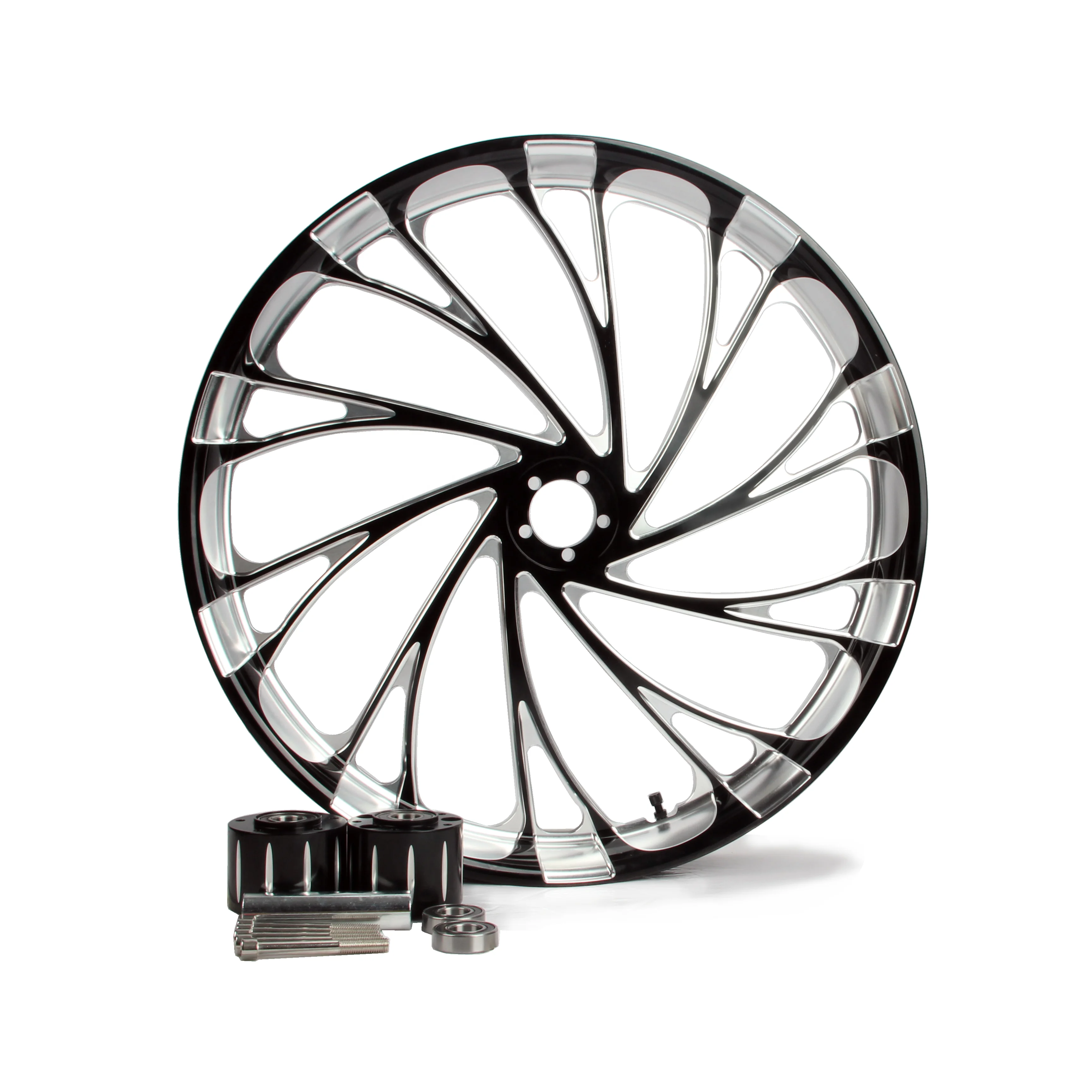 

Custom Motorcycle Wheels Aluminum 26 Inches CNC Forged Aluminum Wheel Dual Disc ABS