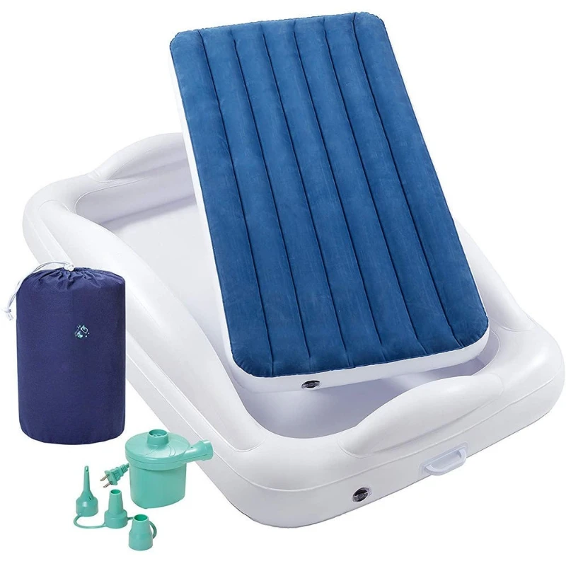 PVC inflatable bed Small household siesta guardrail bed Travel mattress Separate bed Convenient camping