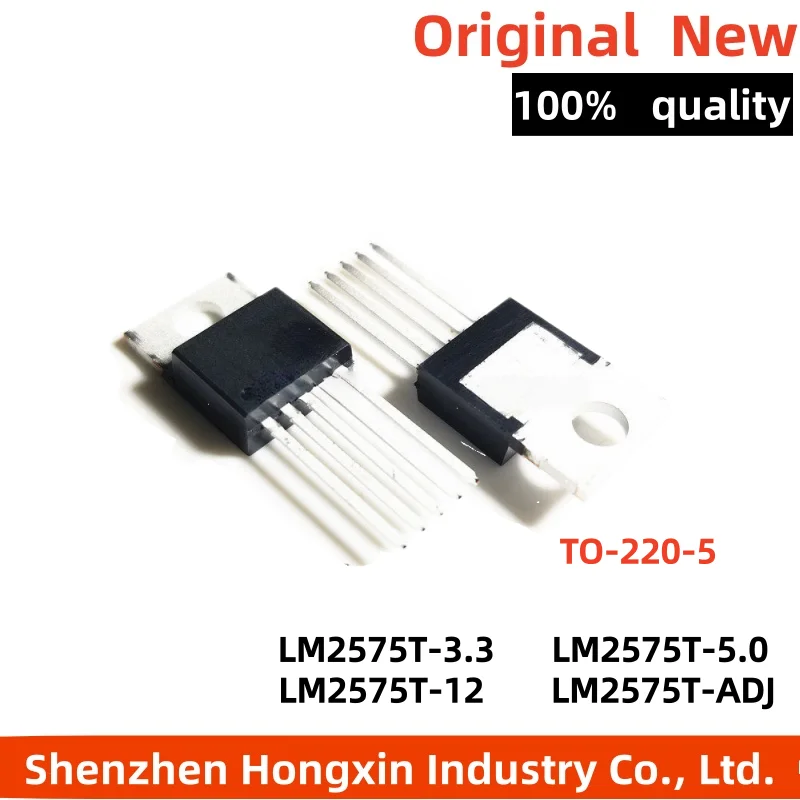 10 pieces of LM2575 LM2575T-5.0V/3.3V/12V/ADJ direct insertion TO-220-5 voltage regulator chip