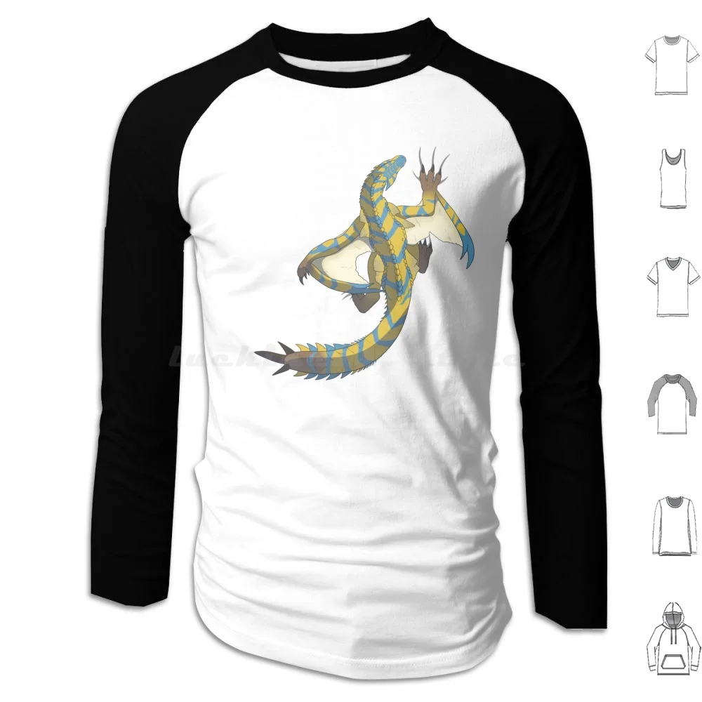 The Roaring Wyvern Hoodies Long Sleeve Mhw Monster Hunter Monster Hunter World Iceborne Monster Hunter Iceborne