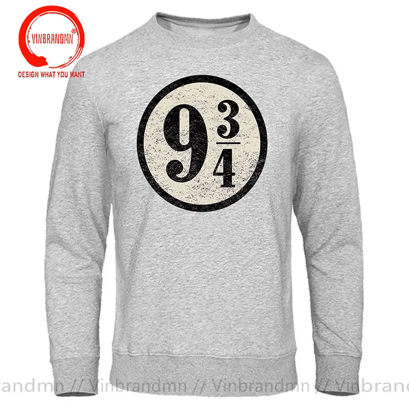 Vintage Platform Nine And Three Quarters Sweatshirts Hoodies Swag Train 934 Warm Fleece Sweatshirt Hoodie Pullover Jerseys Coats