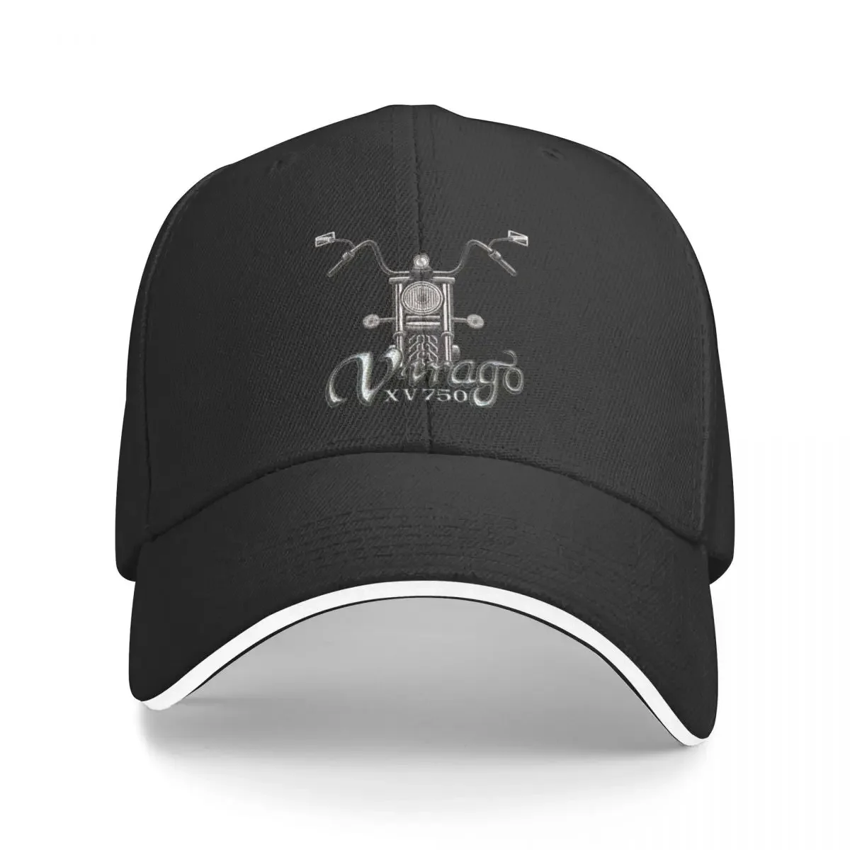 

Virago XV 750 front Baseball Cap Snap Back Hat Visor Women Beach Fashion Men's