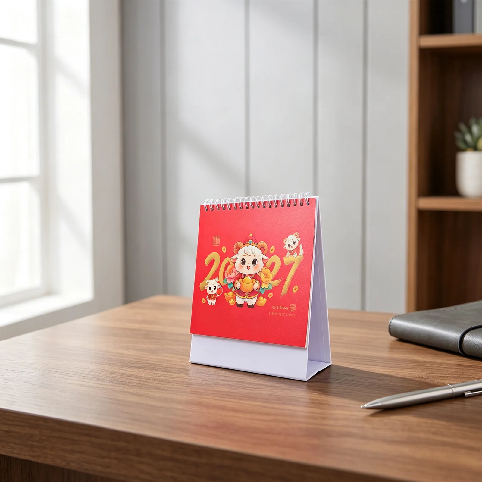 calendario-de-mesa-2027-decoracao-de-mesa-com-animais-acessorio-diario-planner-ornamento