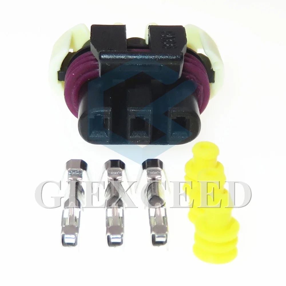 2 Sets 3 Pin AC Assembly 1.5 Series Car Bearing Position Sensor Plug Waterproof Electric Socket Auto Wire Connector 12059595