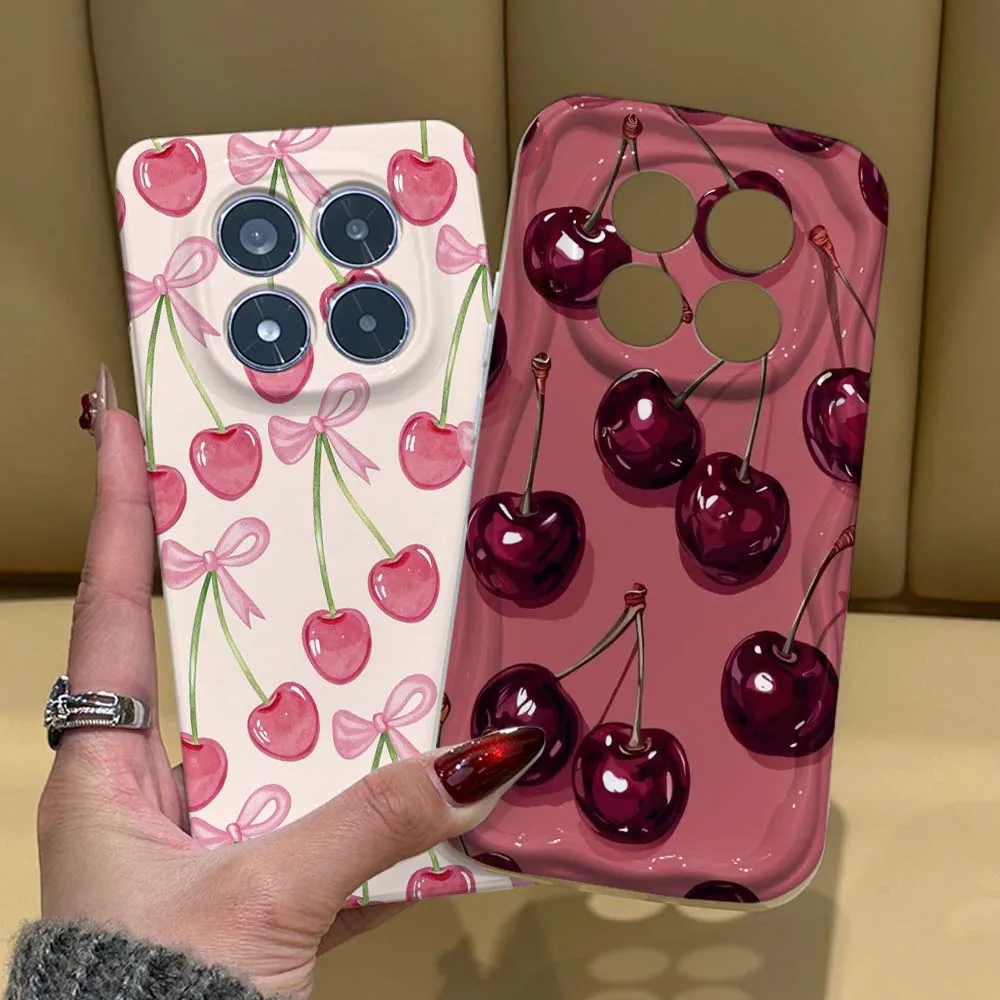 

Art Cherry Pattern Cover For Xiaomi Redmi Note 15 14 13 12 11 10 8 Pro Plus Feilin Phone Case Wave Oil Phone Case