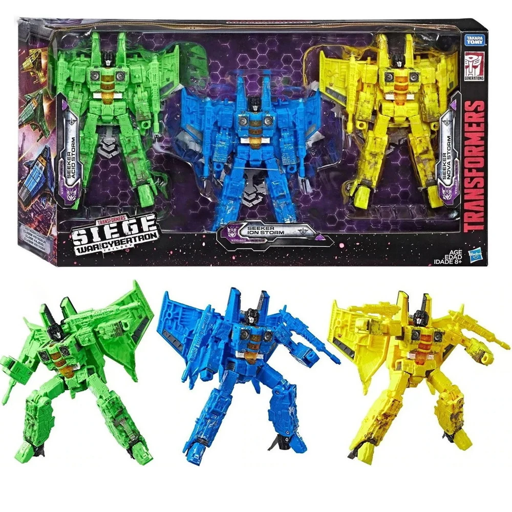 

[In Stock] Original Hasbro Transformers Siege War for Cybertron Seeker Acid Storm Nova Storm Ion Storm 3-Pack Action Figure