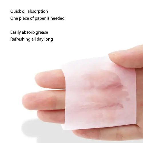 Imagen 2 del producto 1/2/3 Uds. Hojas de arroz secante de aceite portátil paquete de papel absorbente de aceite Facial productos para el cuidado de la piel Facial para Control de aceite para hombres y mujeres