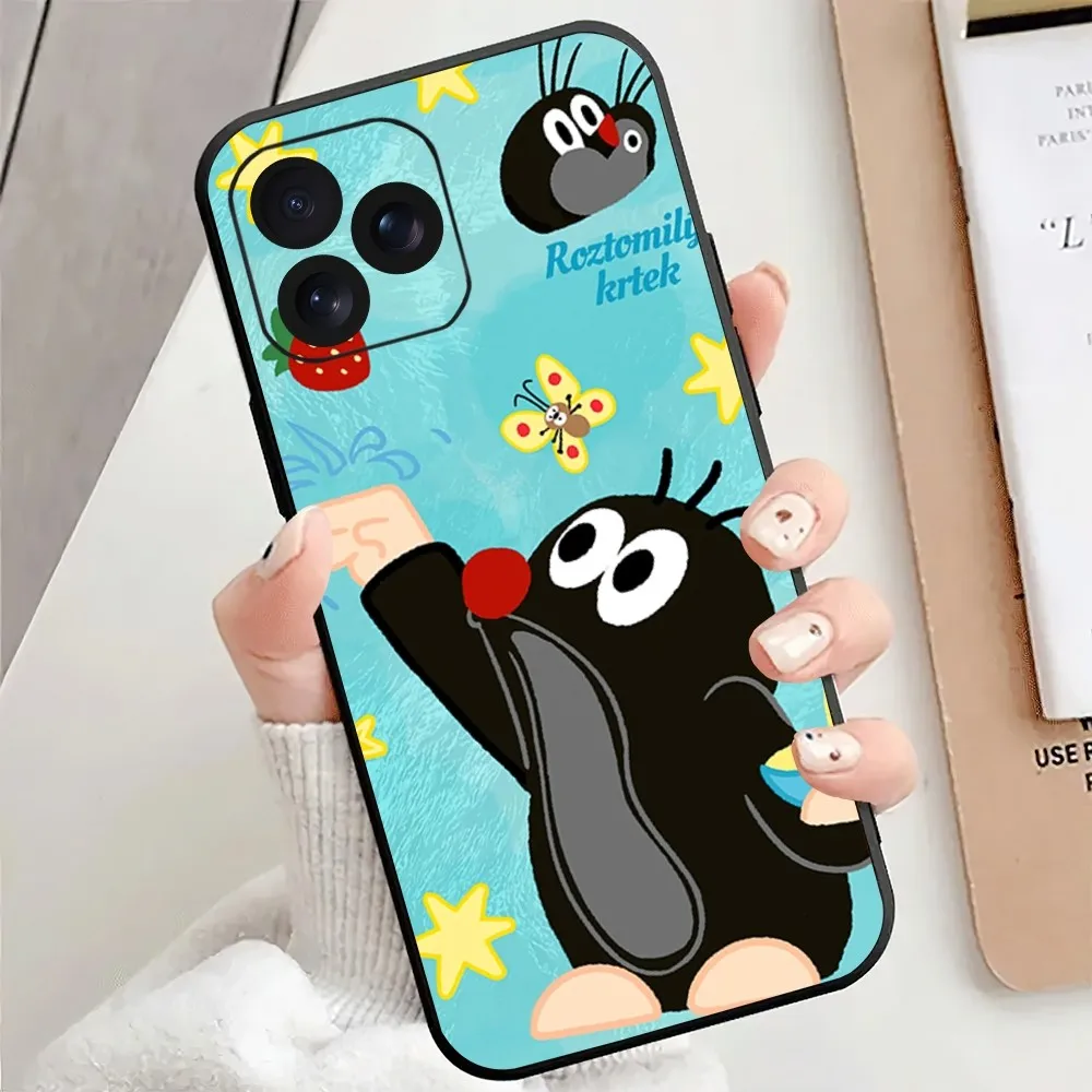 Cartoon The L-Little M-Mole Cute Phone Case For iPhone 8 15 11 Mini Xr XS 14 13 12 X Pro Max Plus Shell