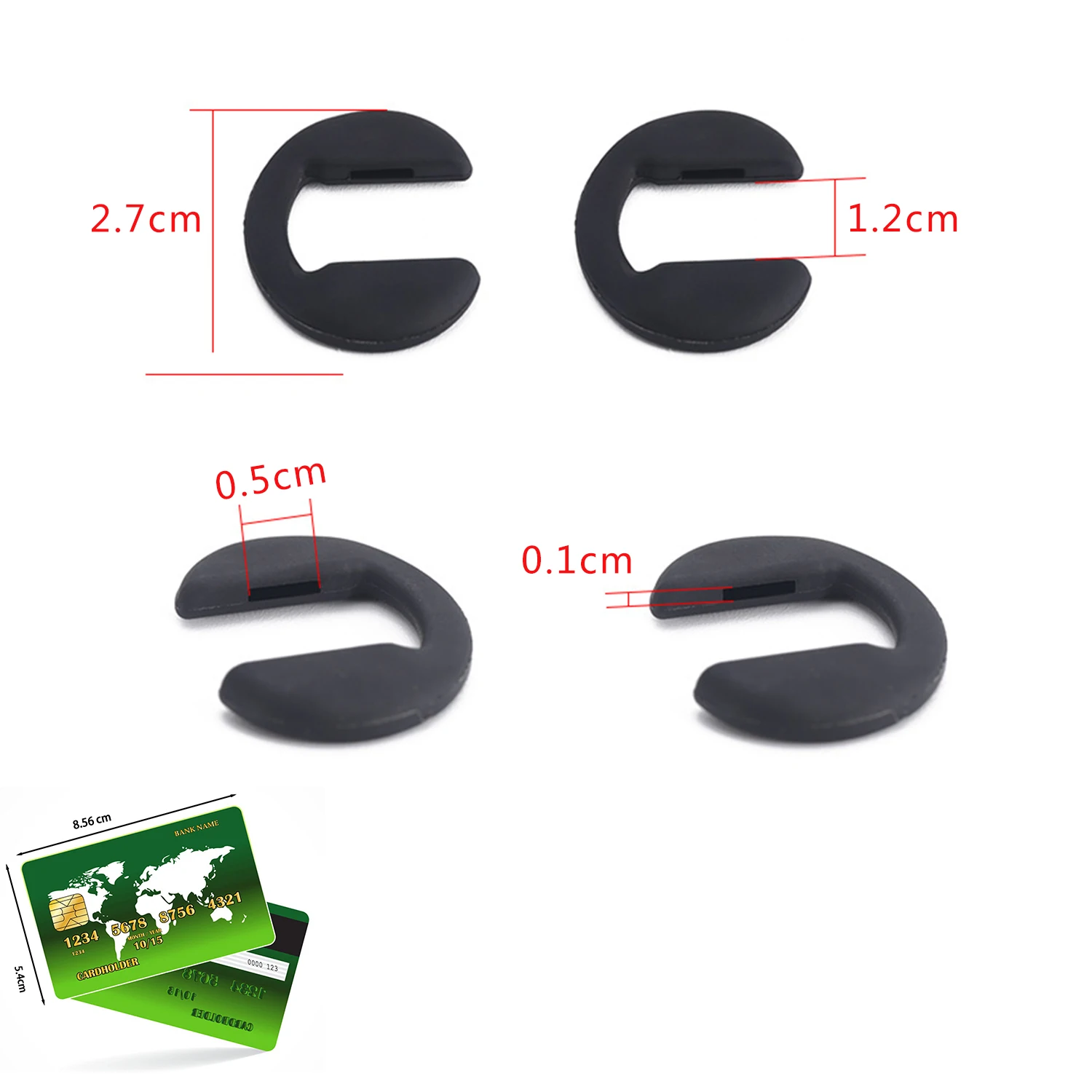 1pc U Shape Anti-Slip Nose Pad Silicone Stick On Pad Eyeglass Sunglasses For Kid Children Eye Glasses Accessories