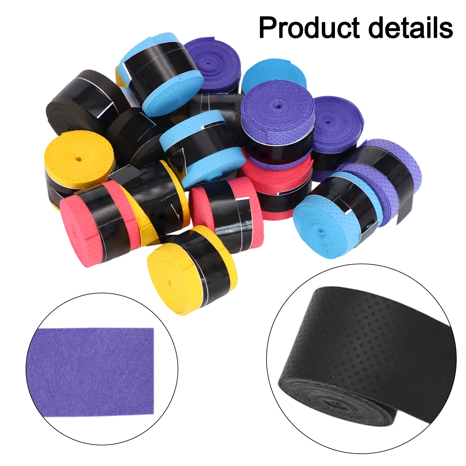 60pcs-set-tennis-overgrip-sweat-tape-bands-for-racquet-and-fishing-use-anti-skid-grip-tool-for-stability-and-control
