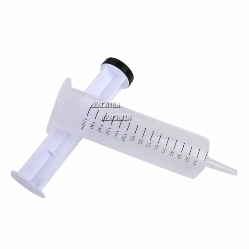1 Set 150ml Clear Large Syringe Plastic Large Disposable Syringe Feeding Inlet Pump Oil with 1m Soft Tube For Injectors Ink kit