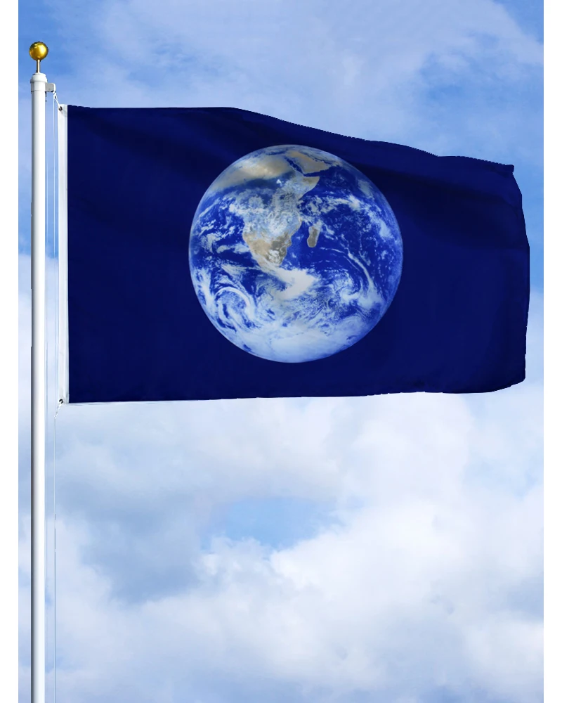 60×90 90x150 120×180CM Earth Day Flag Polyester Printed Banner Tapestry For Decor