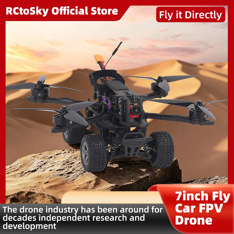 B-CUBE 7inch Flying Car FPV Drone Frame Kit Carbon Fiber Racing Quadcopter BF INAV F4 F722 F745 H743 Flight Control