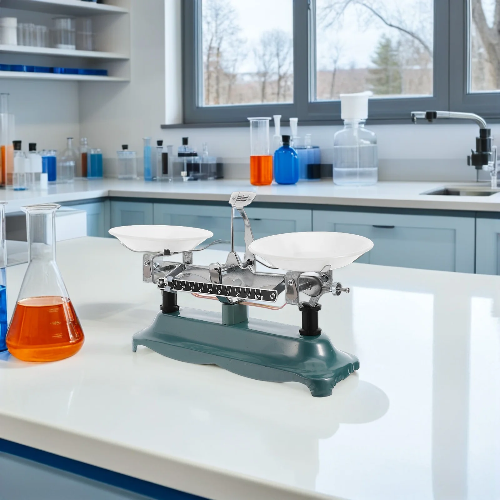 

500G/0.5G Laboratory Balance Double Pan Mechanical Balance Scale For Chemistry Physics Experiment Table Scale For School Science