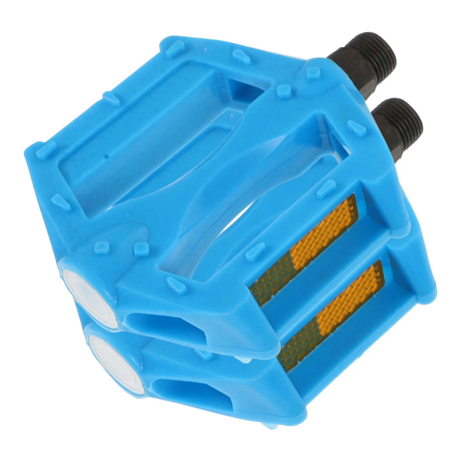 

1Pair Durable Plastic Iron Bicycle Pedals Wide Area Comfortable Ride Anti-Skid Cycling Petals Supplies Road Bike