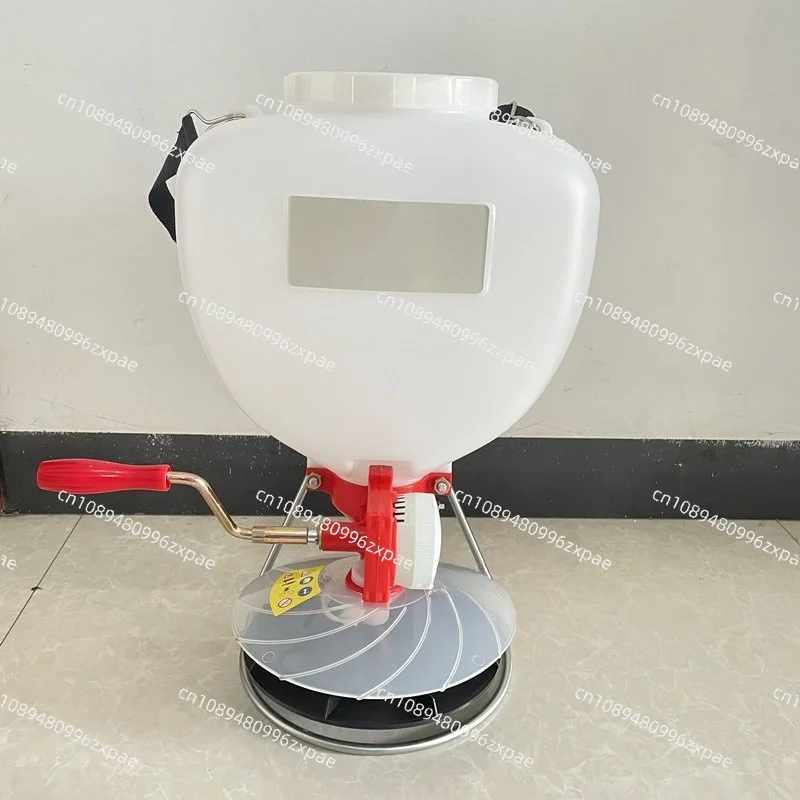 Lawn Grass Seeder Fertilizer Spreader Hand‑crank Broadcast Seeder Electric Fertilizing Machine