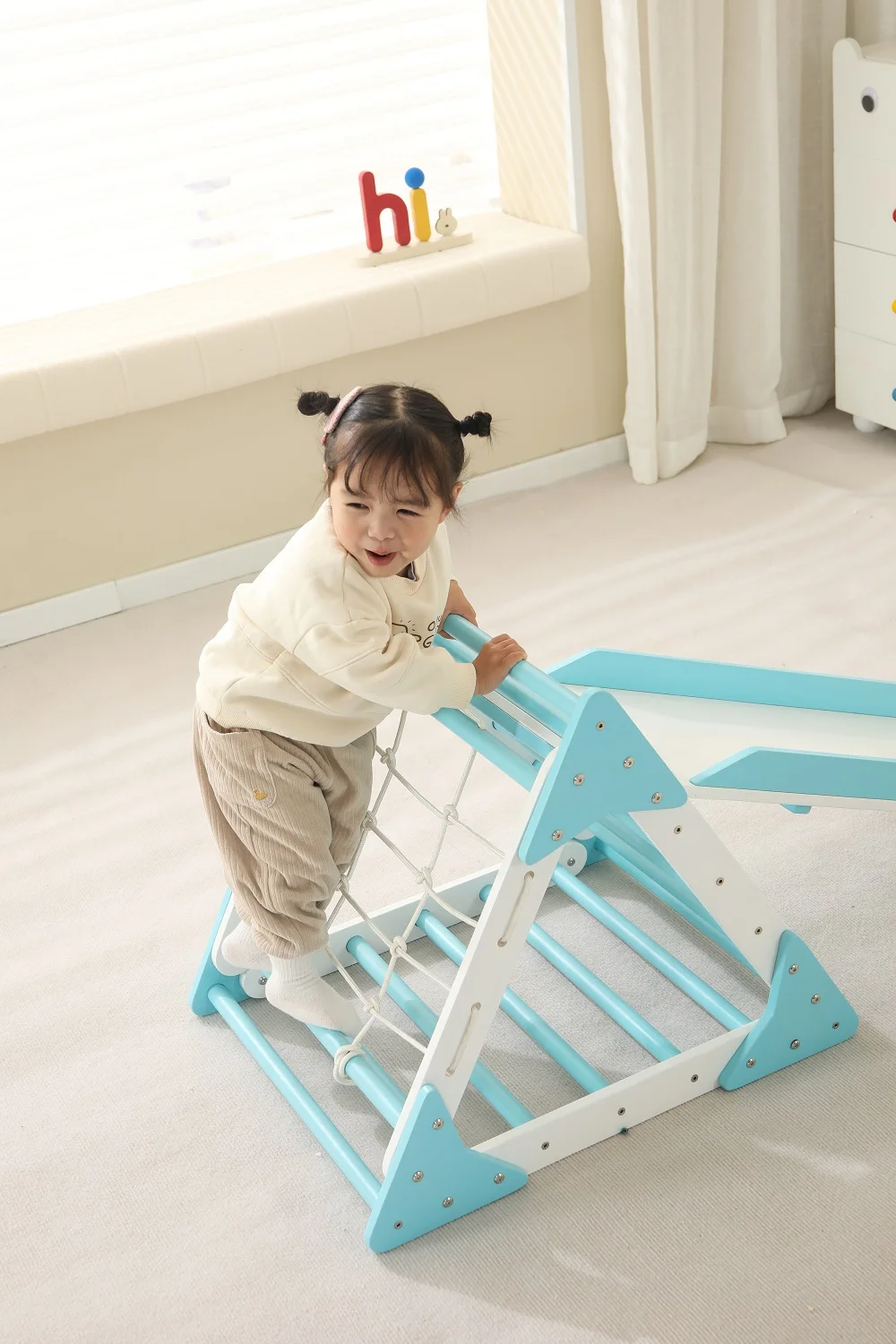 Piklers Triangle Set Kids Climbing Frame Wood Structure Montessori Toys Indoor Climbing Toys for Kids Pickler Montessori Gym