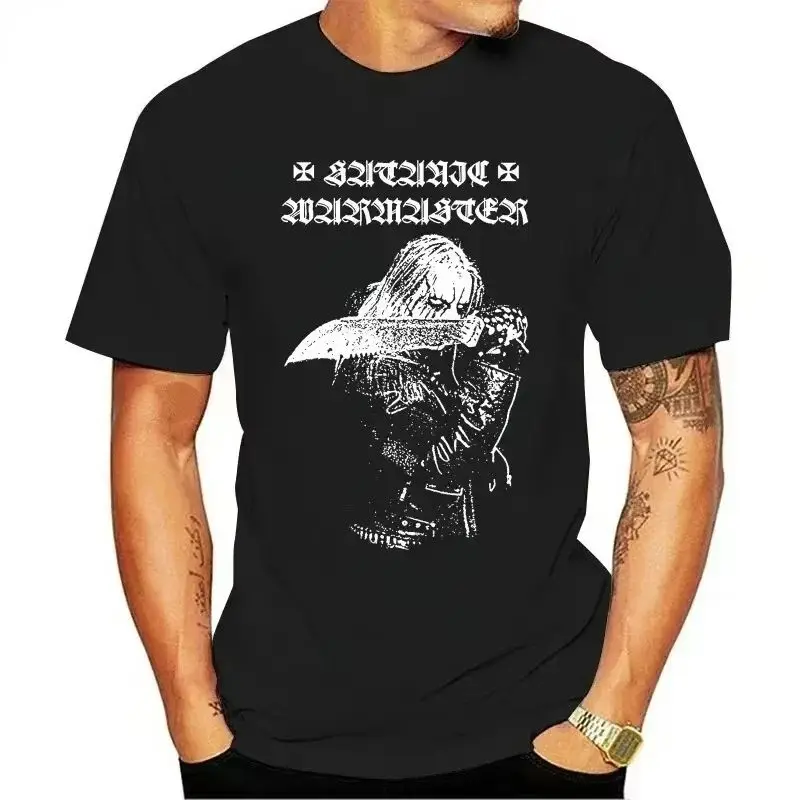 Bande de métal lourd satanique Warmaster noir à manches courtes coton T-shirt décontracté Vintage hauts Harajuku Streetwear imprimé T-shirt unisexe
