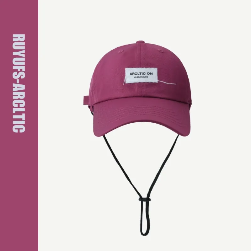 

2024 New Sticker Label Design Baseball Cap Men and Women Spring and Summer Thin Outdoor Sunshade Lace-up Quick-drying Hat