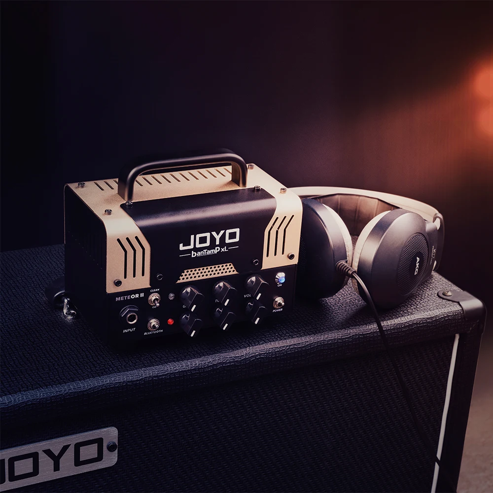 Joyo-Bantamp xlシリーズミニギターアンプ,20W,デュアルチャネル,ハイブリッドチューブ,フットスイッチ付き電気プリアンプ